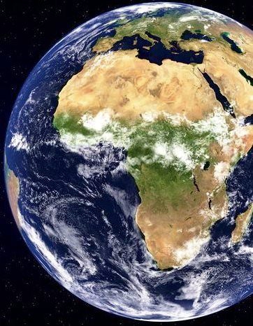 Vision de la terre géostationnaire vu par nos satellites Astra Hotbird ...